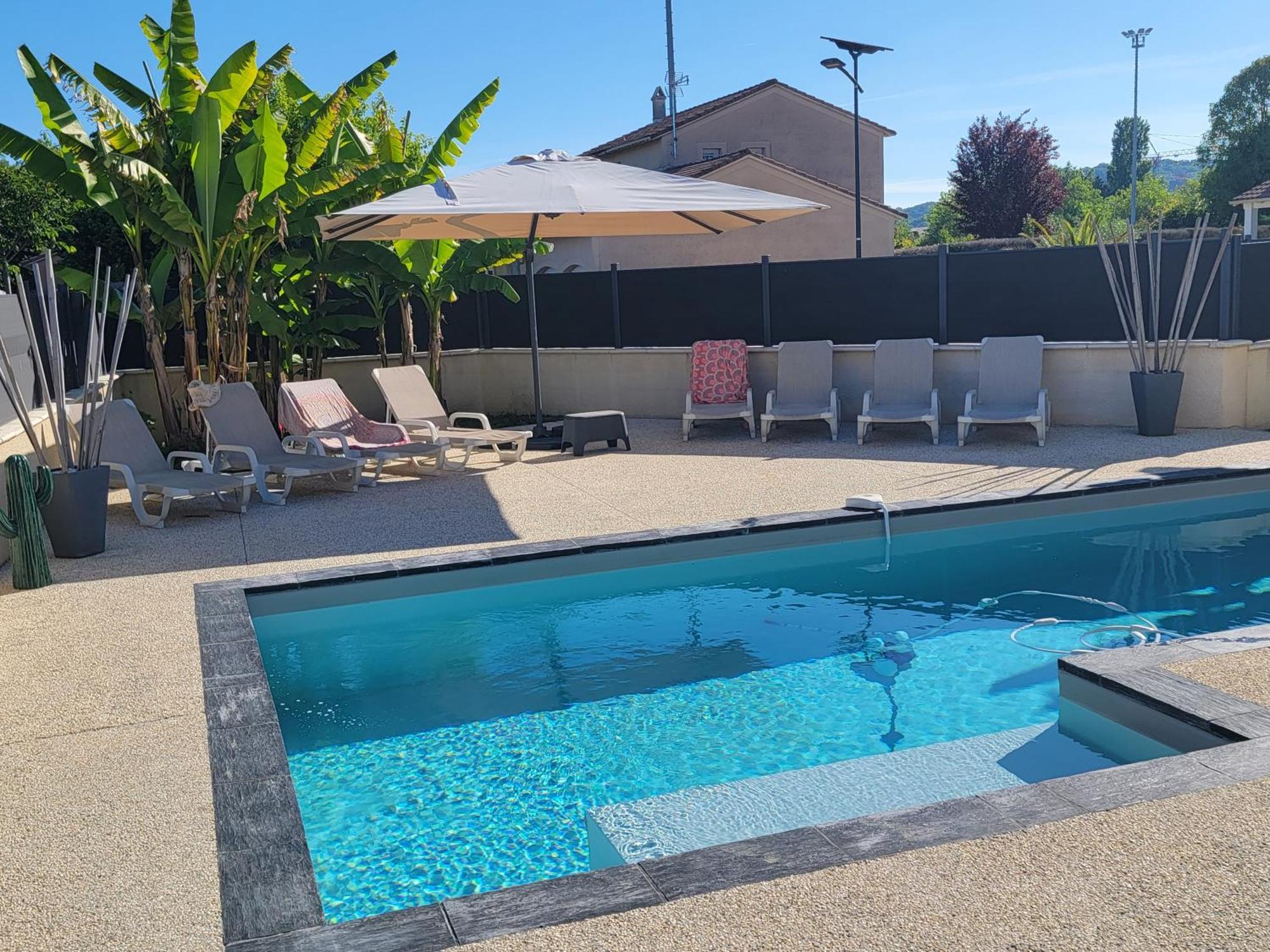 Villa Des Oliviers Sublime Villa Avec Piscine Chauffee Et Privee Et Baby Foot Bon-Encontre Exterior foto